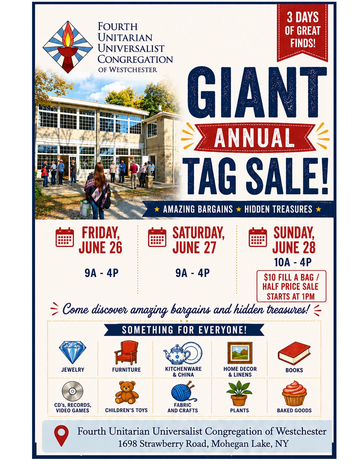 Annual giant church tag sale