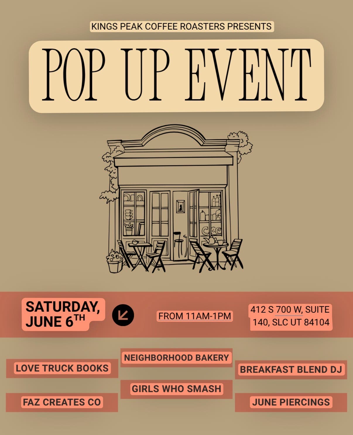 Local Artists Pop Up and open Gallery