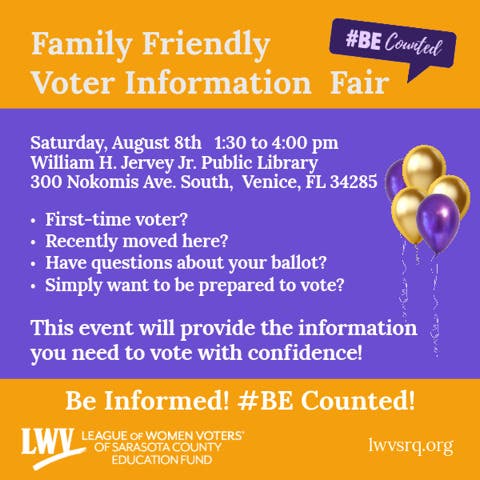 League of Women Voters Family Friendly Voter Information Fair