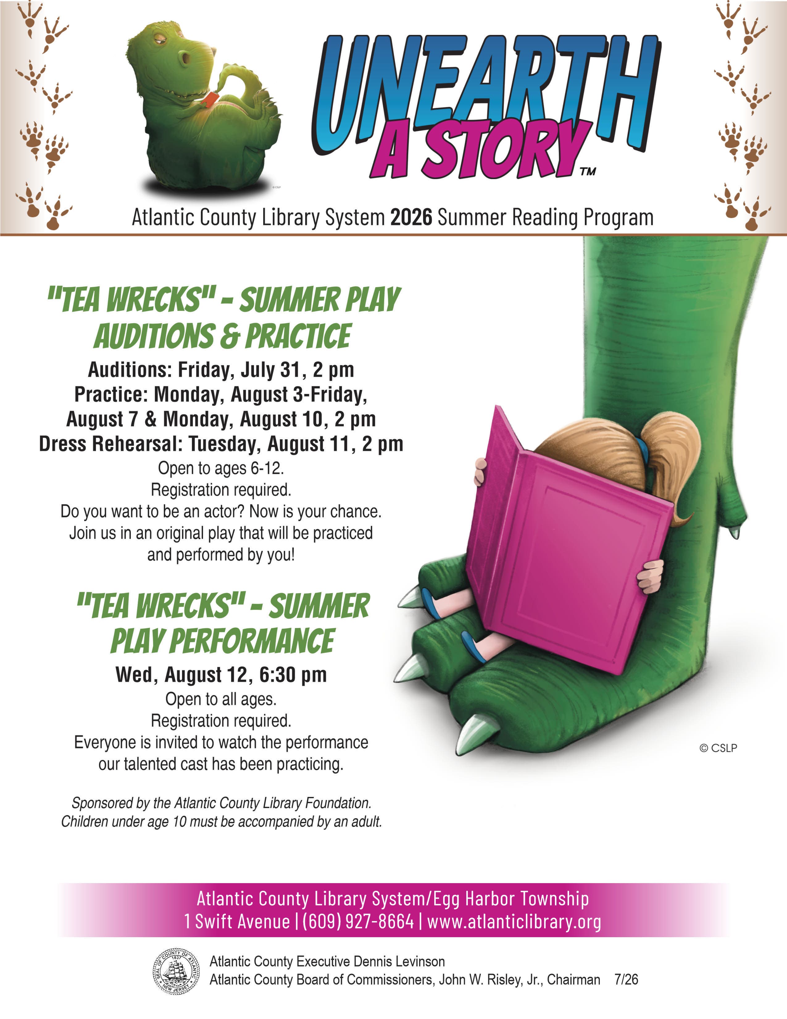 "Tea Wrecks" - Summer Play Auditions & Practice