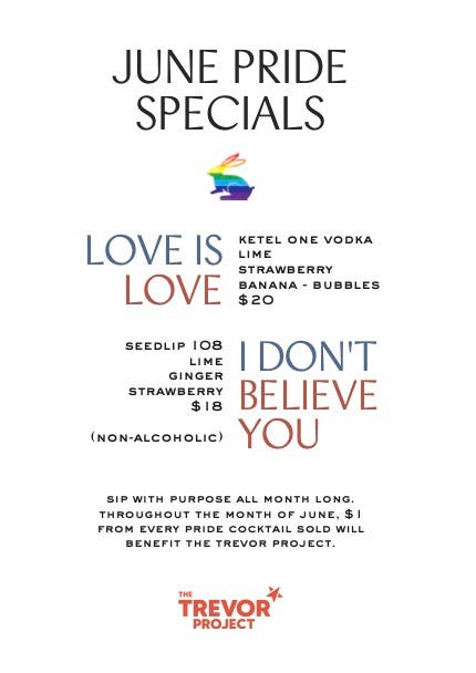 Pride Month Cocktail Specials at The Valorian Hotel