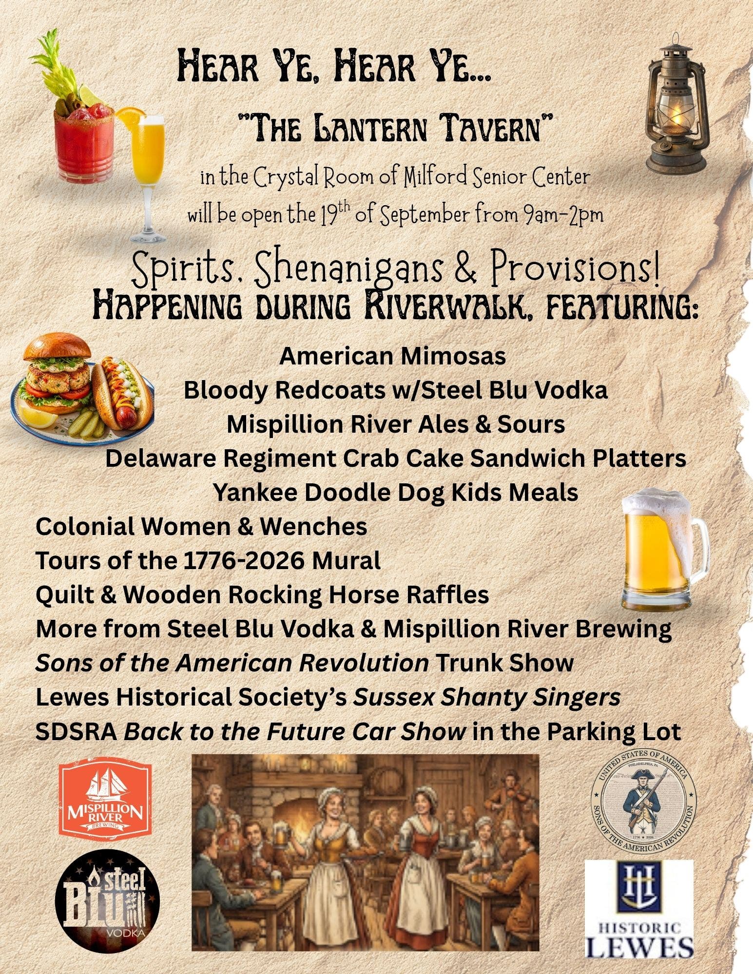 The Lantern Tavern @ Milford Senior Center during Riverwalk Freedom Festival