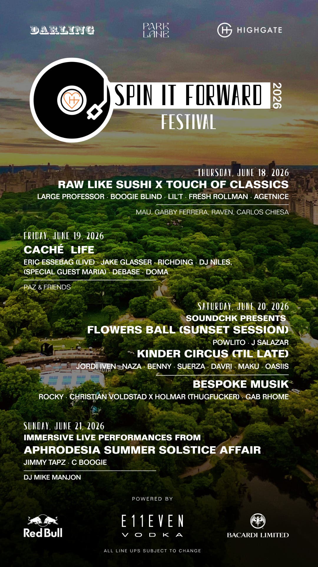 Spin It Forward All Night At Darling Rooftop (June 18-21)