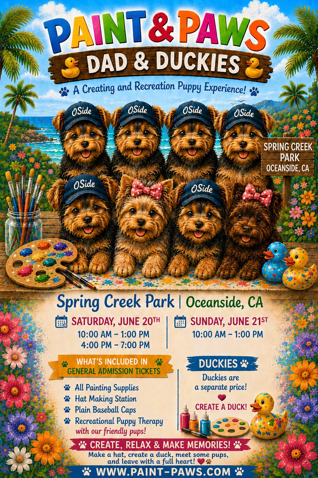 Paint & Paws: Dad & Duckies (for all)