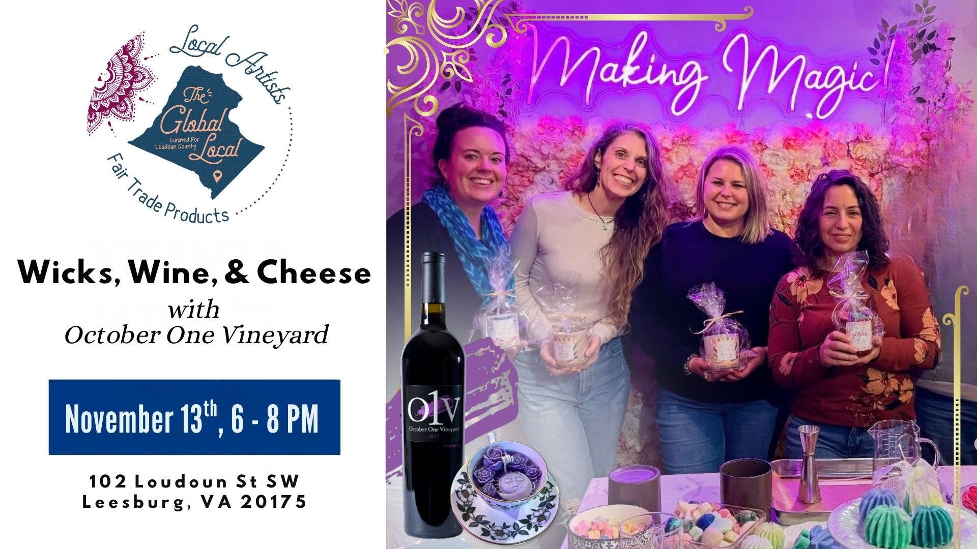 Wicks, Wine, & Cheese