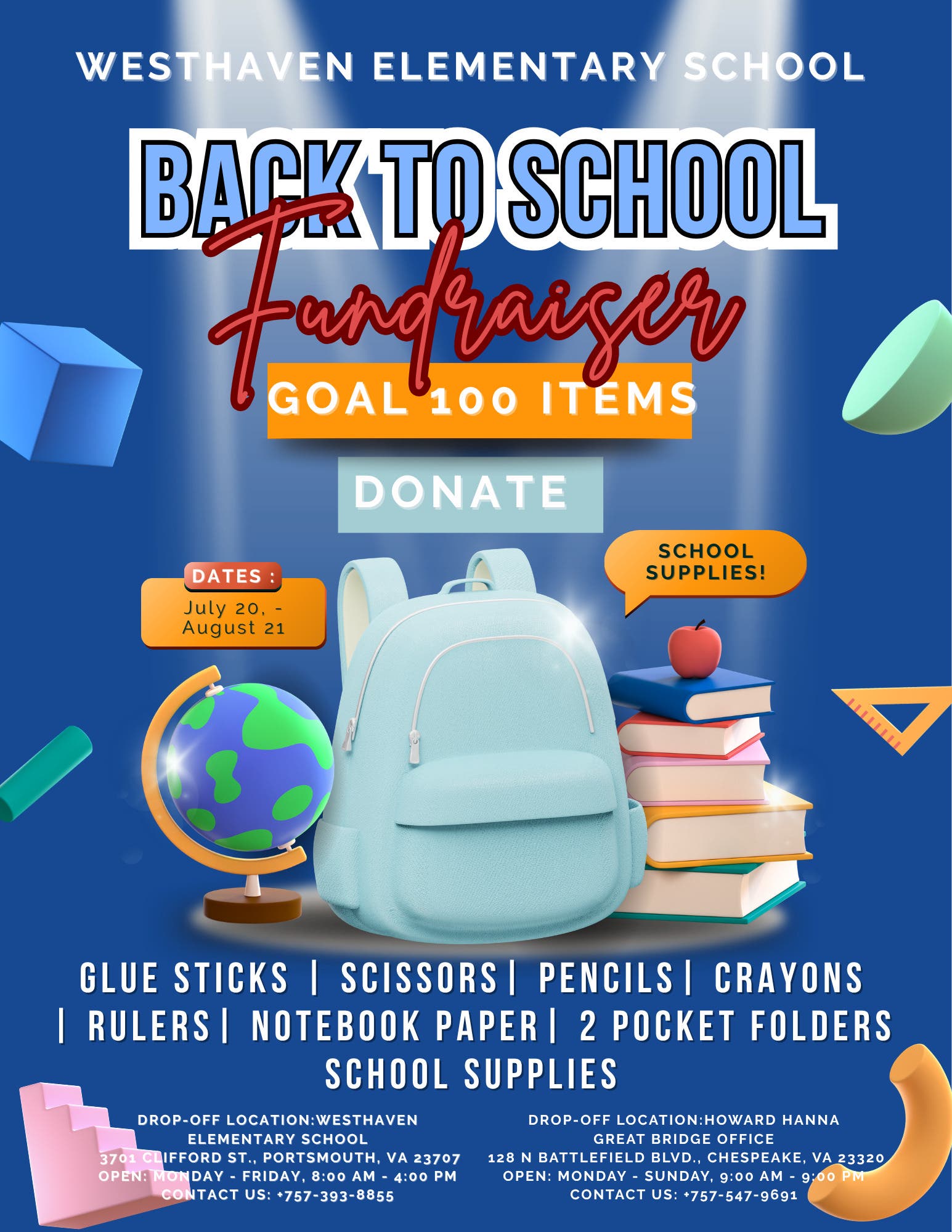 Back To School Fundraiser