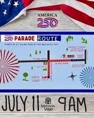 America 250 Parade Route