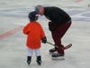 WHS Assistant Coach Matthew Dejardins interacts with one of the participants in the clinic.