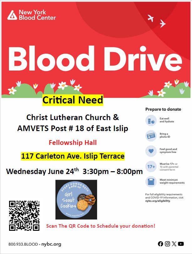 New York Blood Center Blood Drive