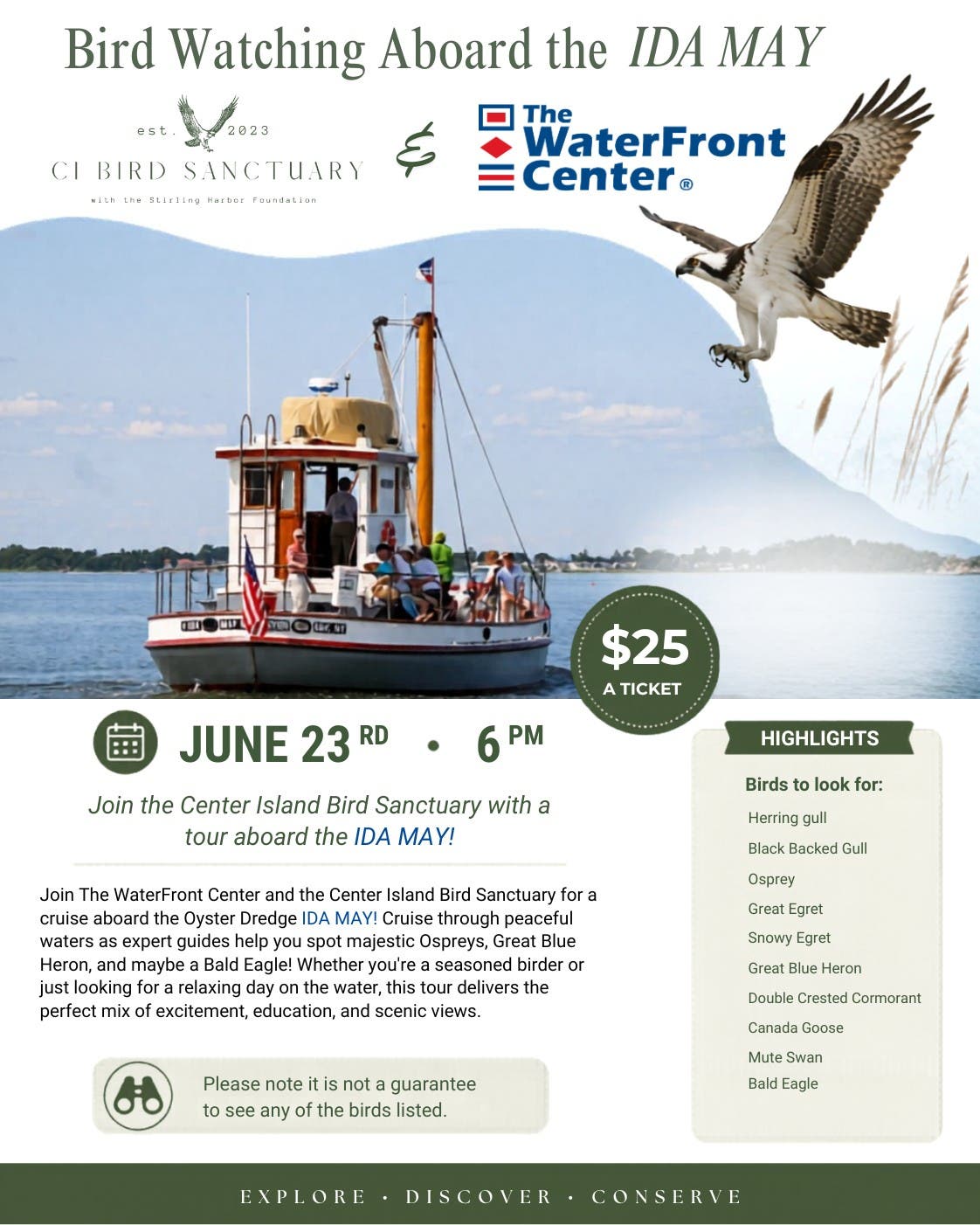 Bird Watching Aboard the IDA MAY