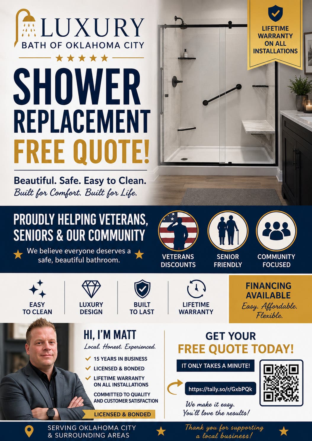 Walk-in showers