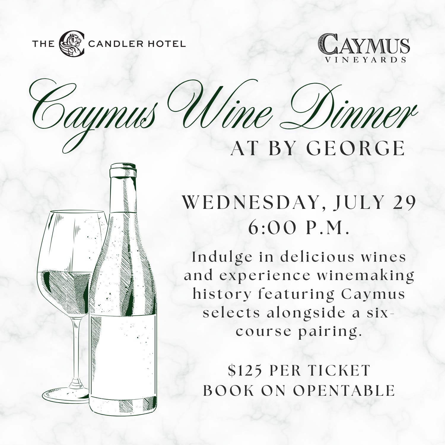 Caymus Wine Dinner at By George
