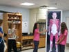 Students showcasing the Anatomage Table
