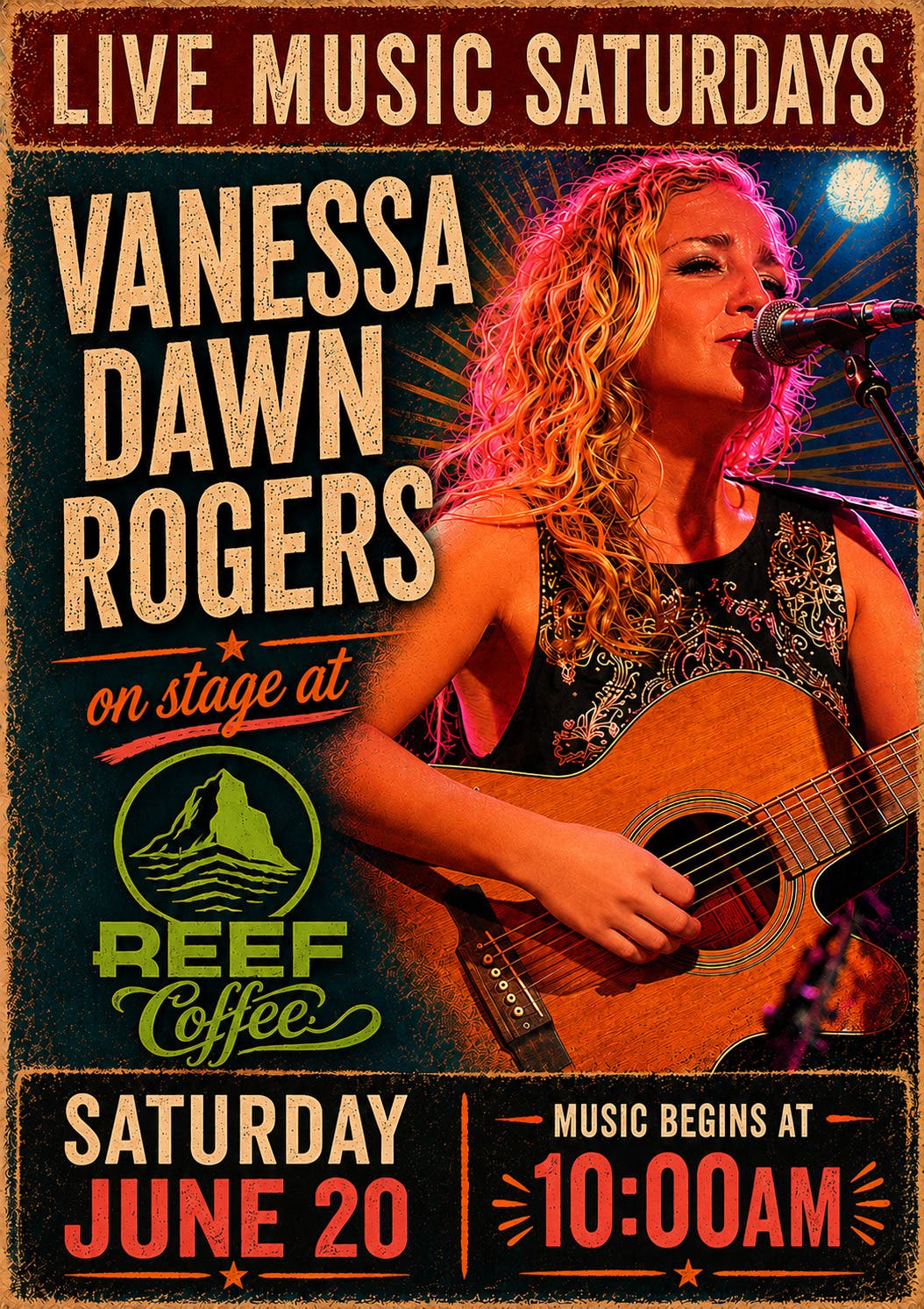 Vanessa Dawn Rogers LIVE at Reef Coffee