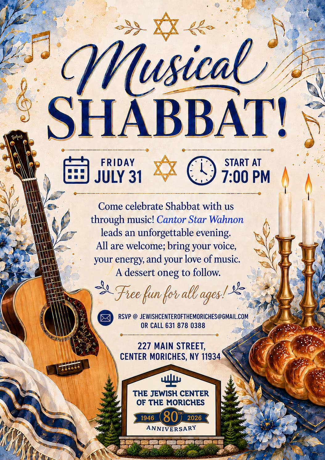 Friday Night Musical Shabbat at JCM!!!