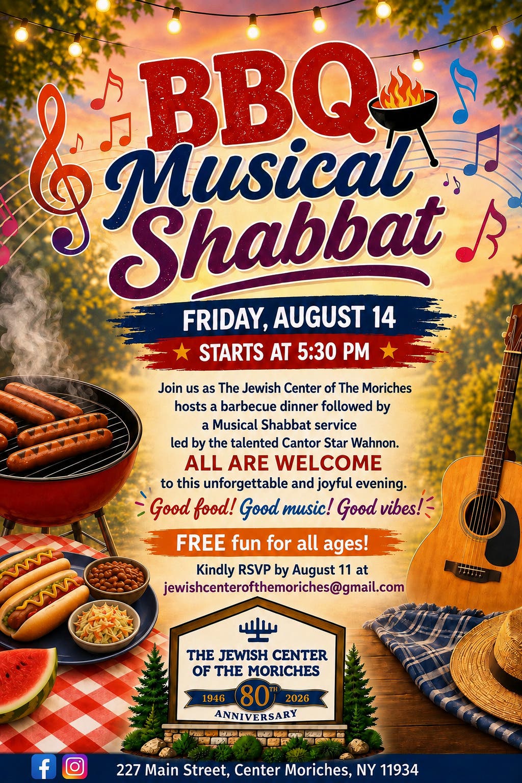 BBQ Musical Shabbat!!!