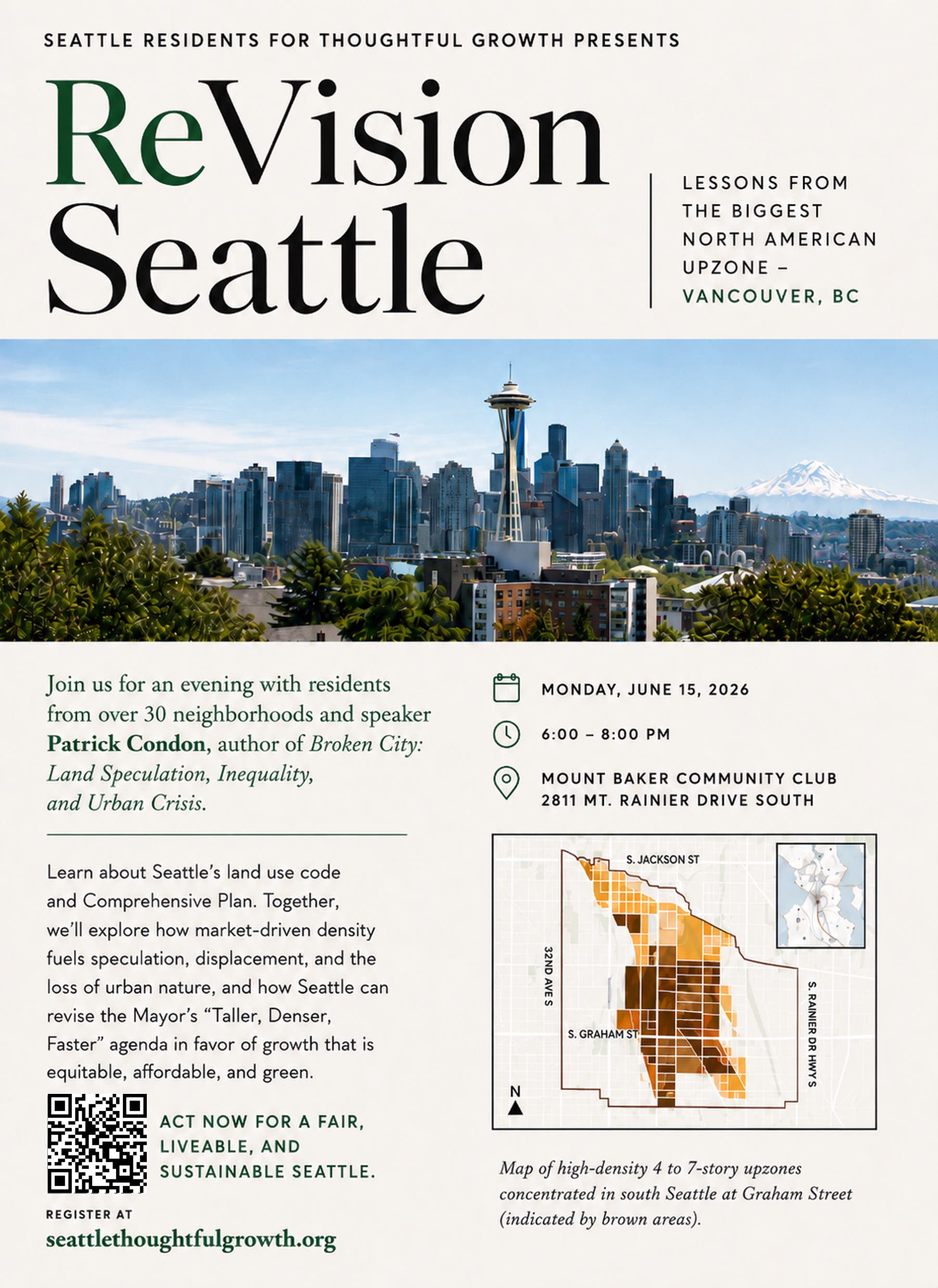 “ReVision Seattle: Lessons Learned from the Biggest North American Upzone - Vancouver, BC”