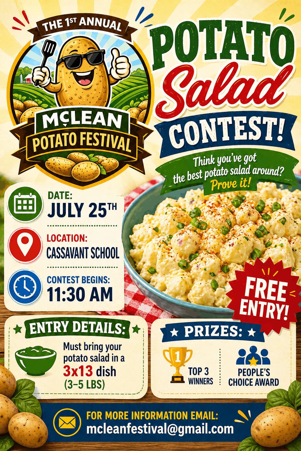 Mclean Potato Festival Potato Salad Contest