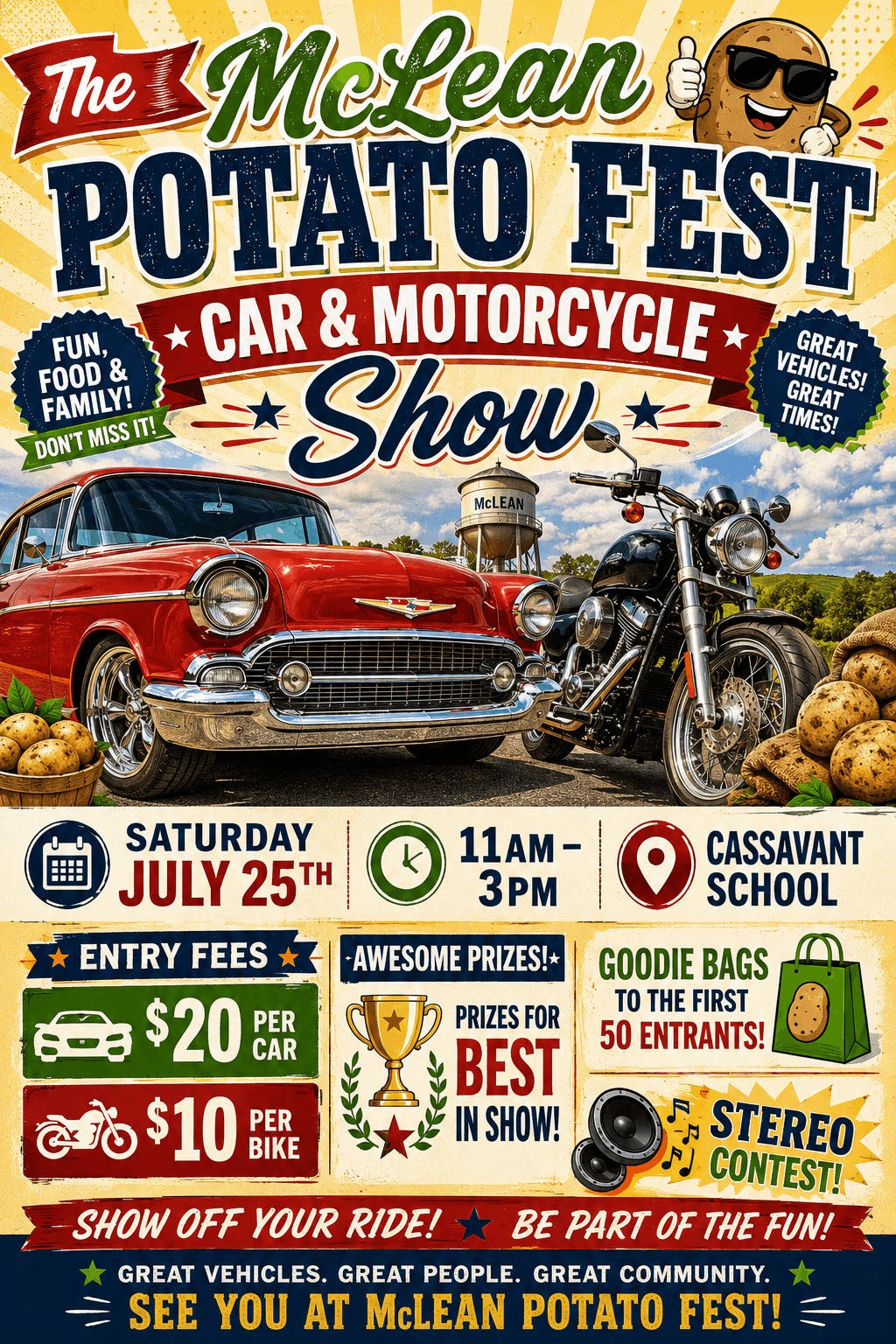 The McLean Potato Fest Car & Motorcycle Show