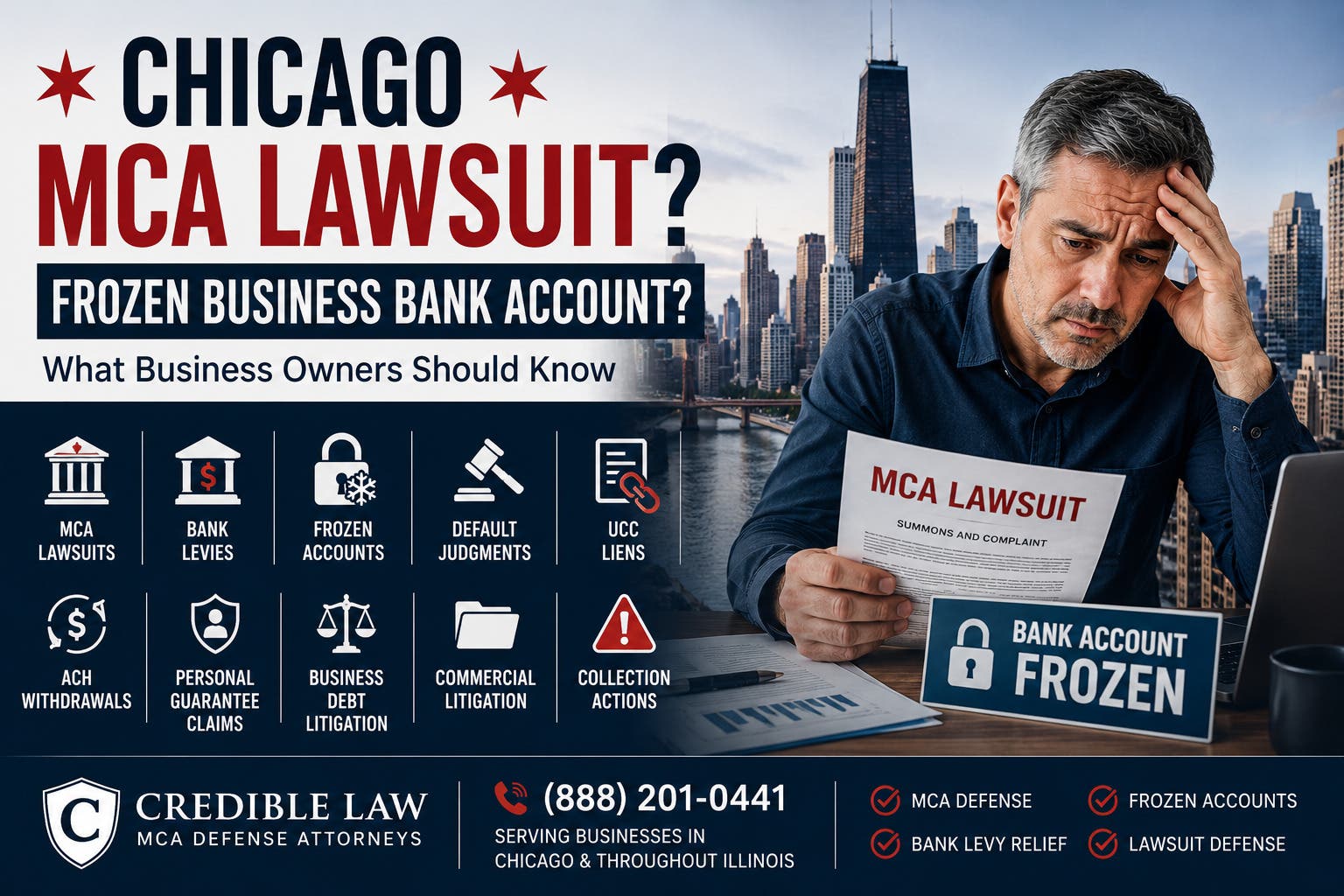 Chicago MCA Lawsuit Defense? Frozen Business Bank Account? What Illinois Business Owners Should Know