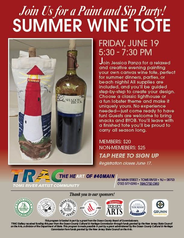 Summer Paint party class , lighthouse wine tote bags 