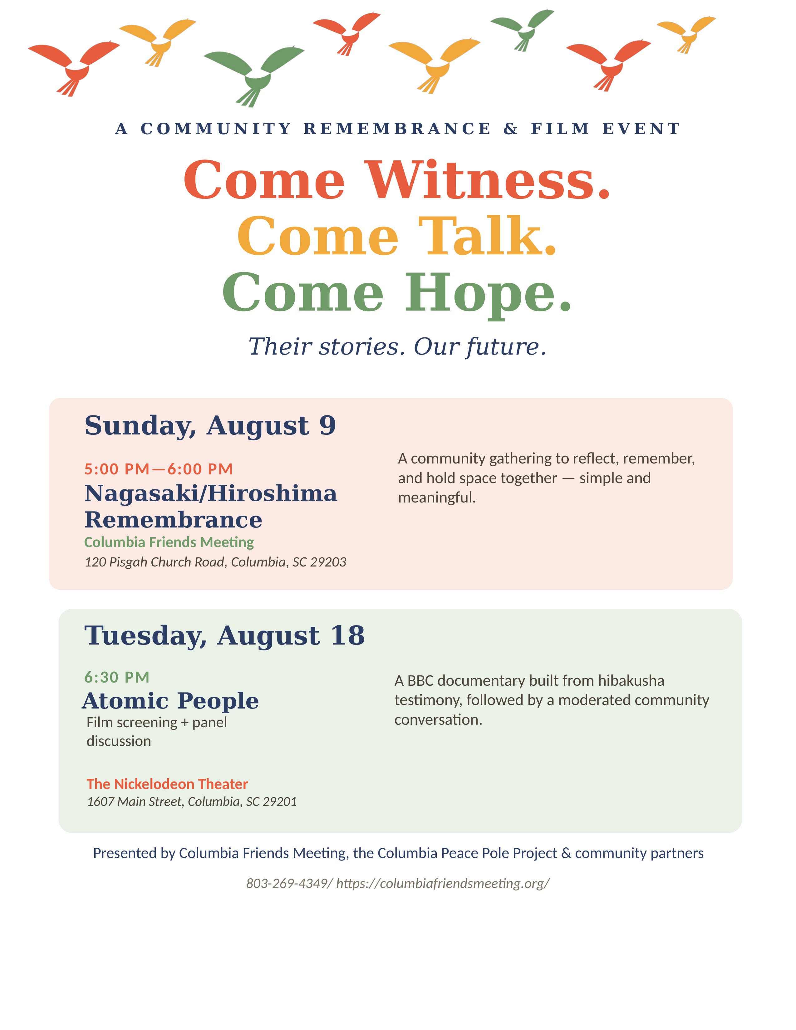 A Community Remembrance & Film Event
