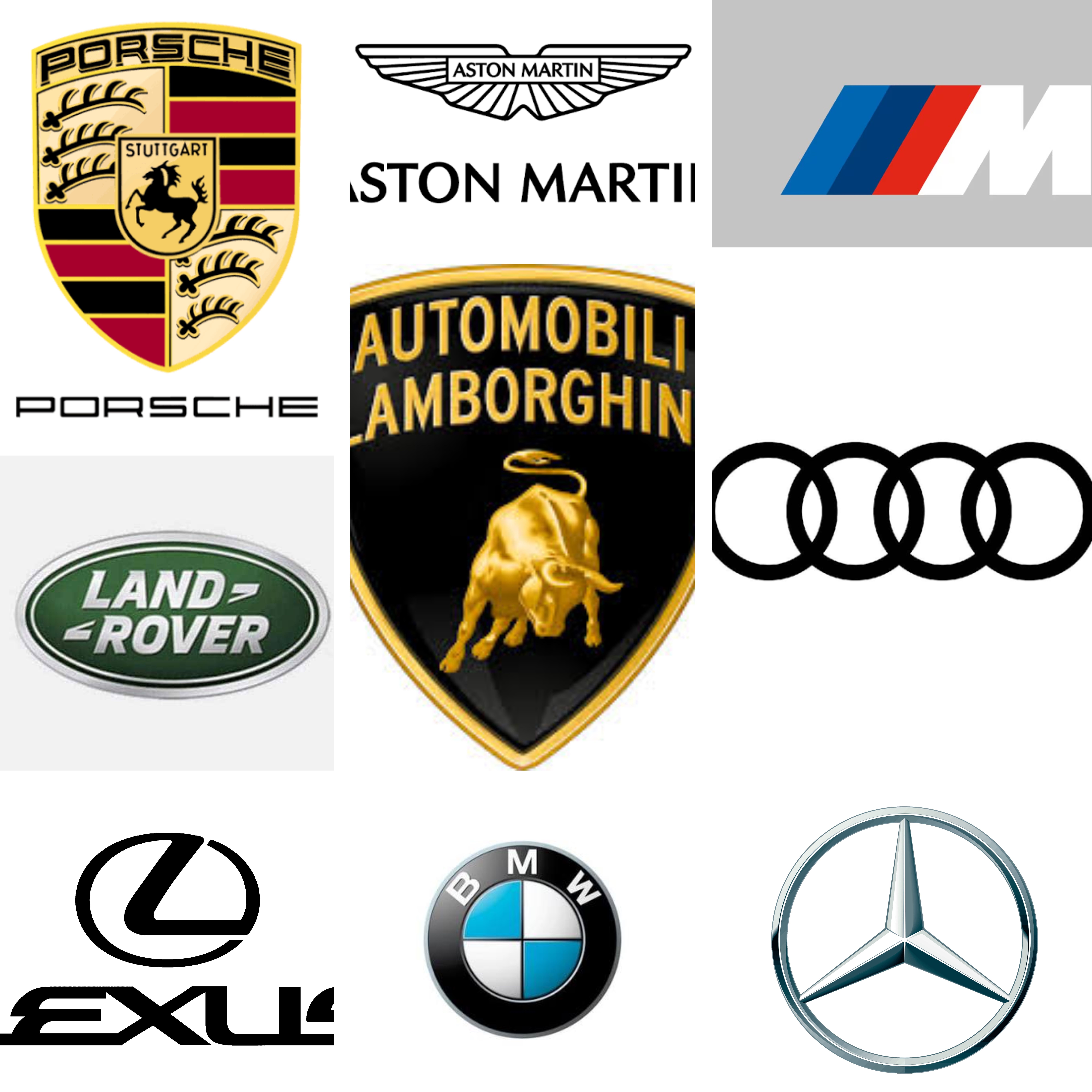 Mercedes Benz - BMW- LEXUS- Porsche- Tesla- Land Rover