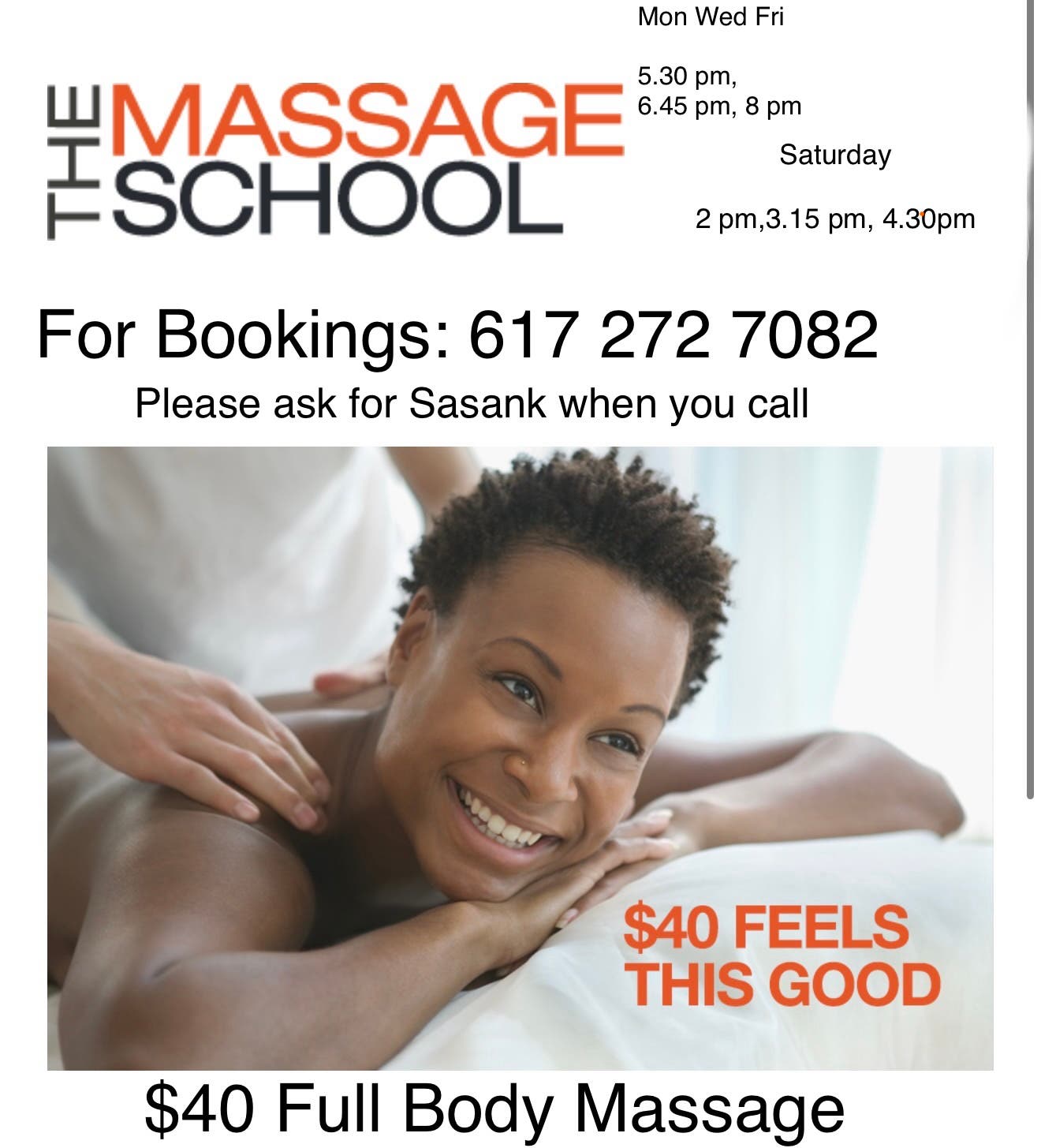 $40 Massage
