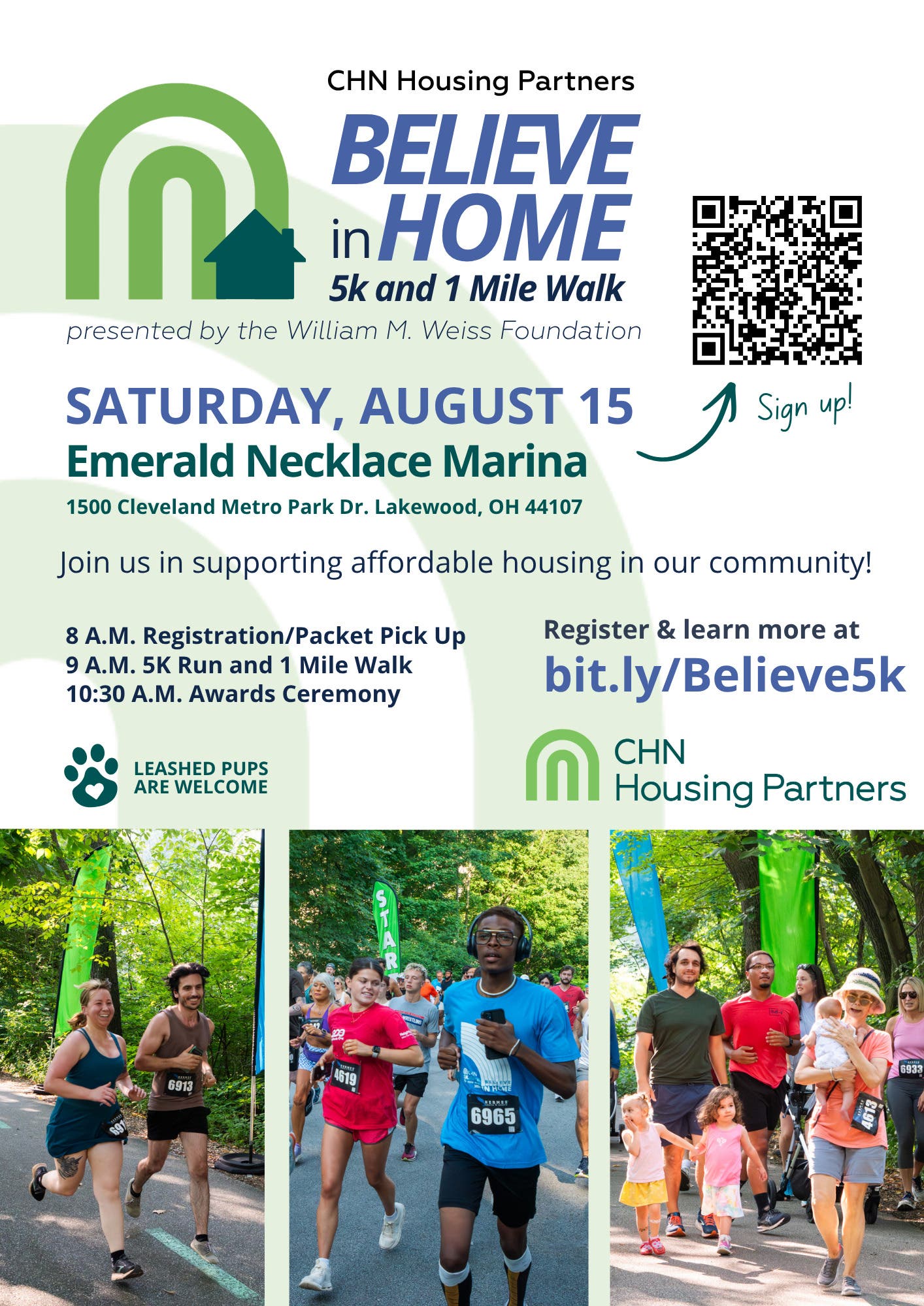 CHN Housing Partners Believe in Home 5k and 1 Mile Walk