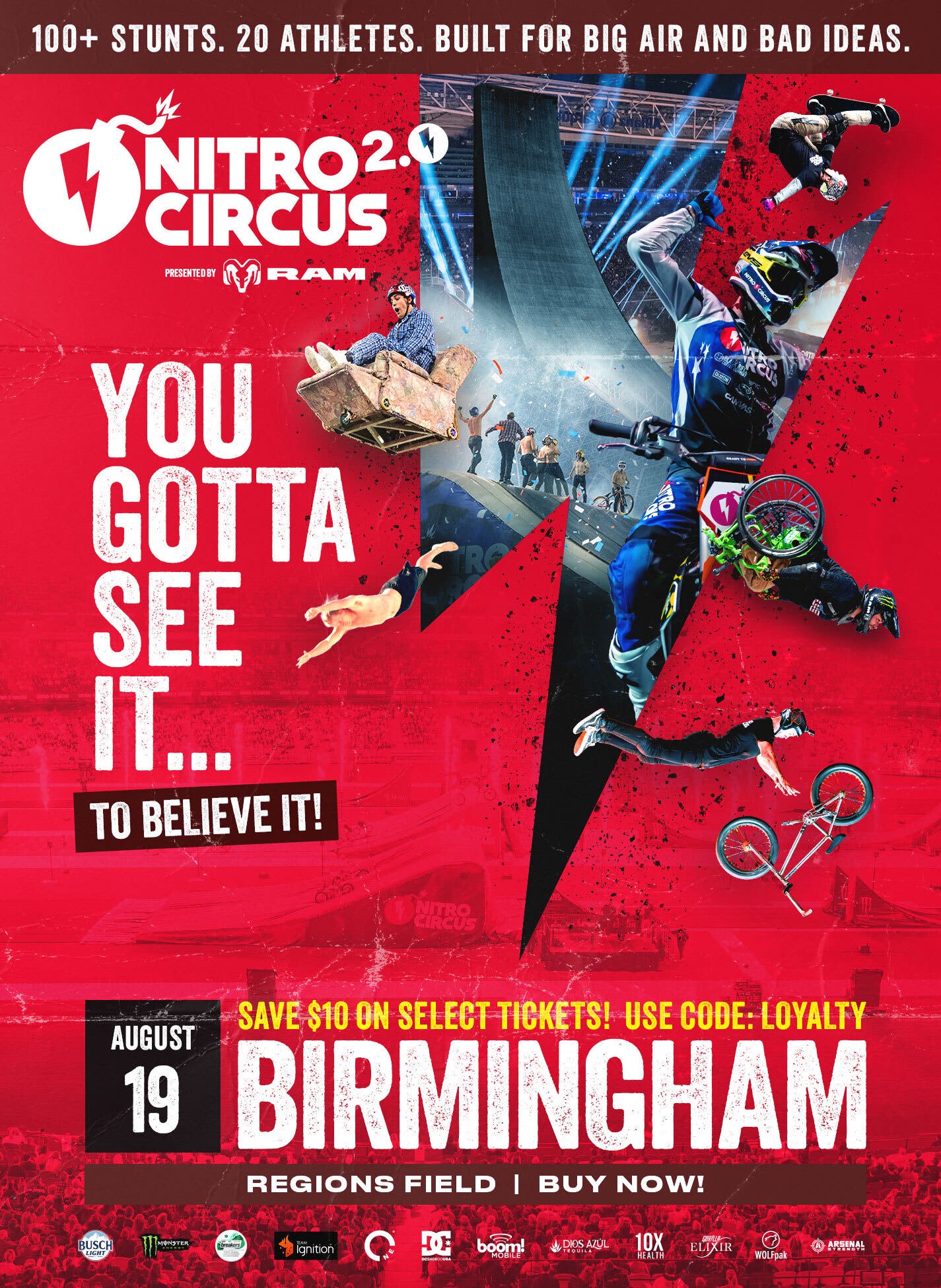 Nitro Circus 2.0 at Regions Field