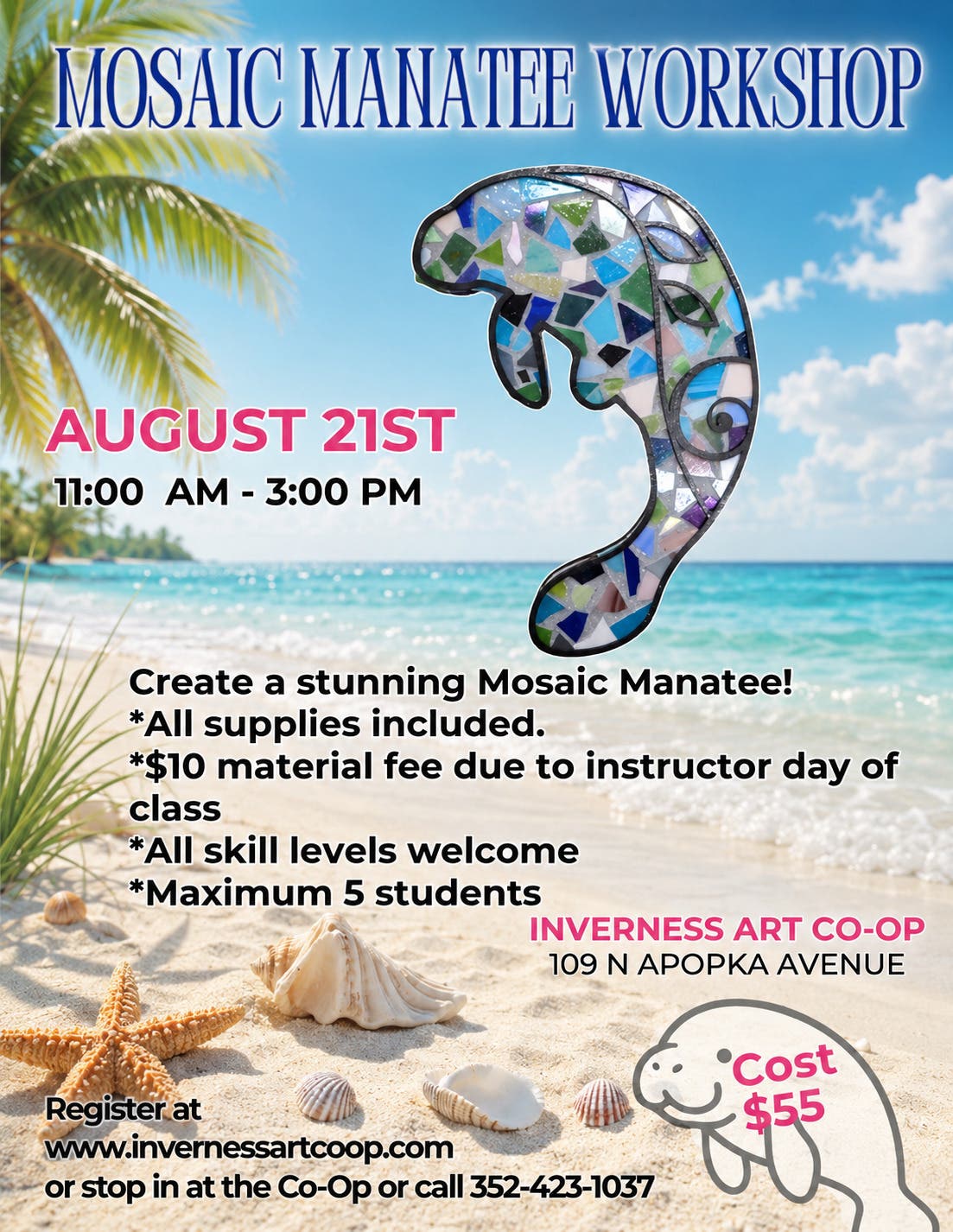 Mosaic Manatee Workshop