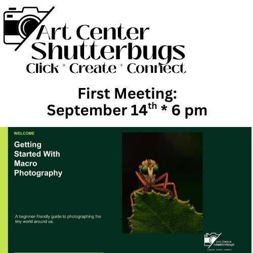 Art Center Shutterbugs September Meeting