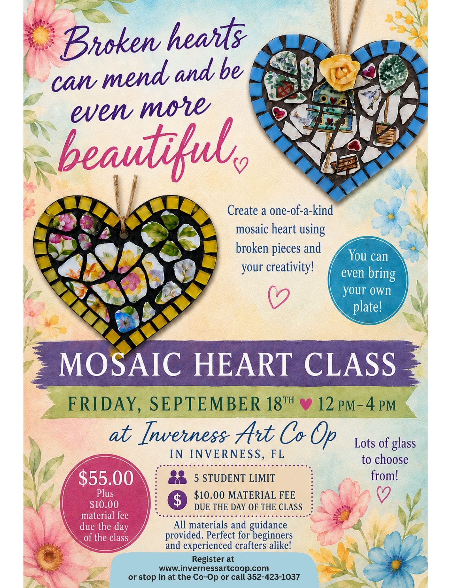 Mosaic Heart Class