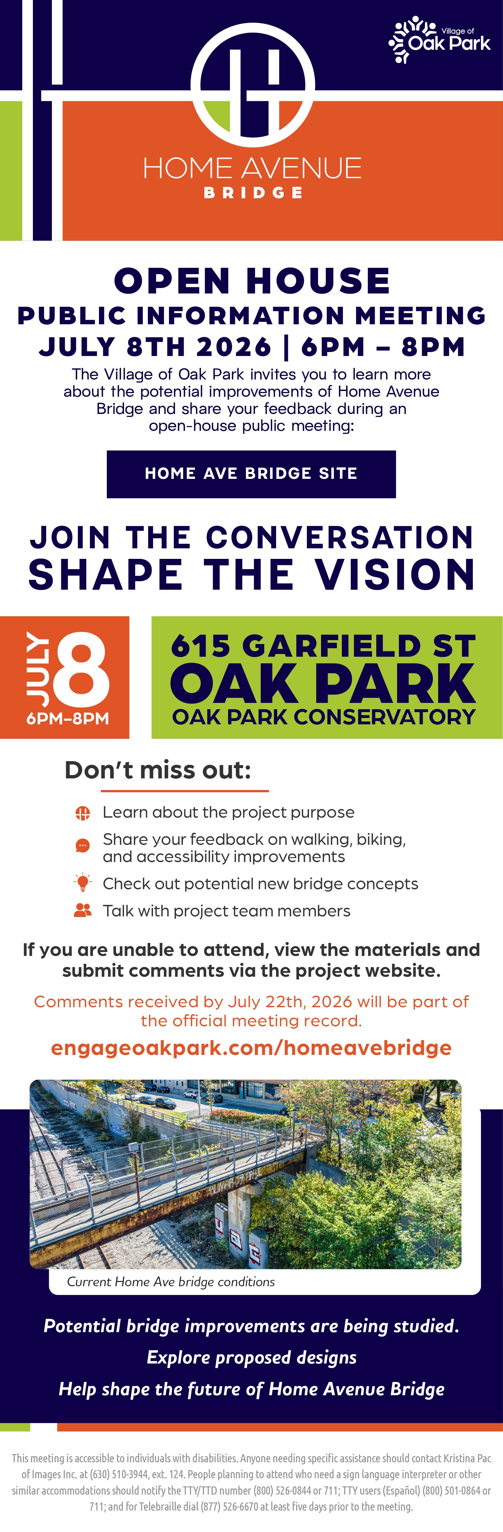 Home Avenue Bridge Open House Public Information Meeting