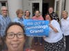 The Winchester Historical Society board celebrates at the Sanborn House after being named a 2026 Cummings Foundation grant recipient. Pictured (left to right): Ron Latansian, Hilda Wong-Doo, Susan Keats, Ernestine Ravanis, Linda Doucette, Electra Govoni, 