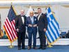 Constantinos "Costa" Perdikakis accepts the Centennial Benefactor Award