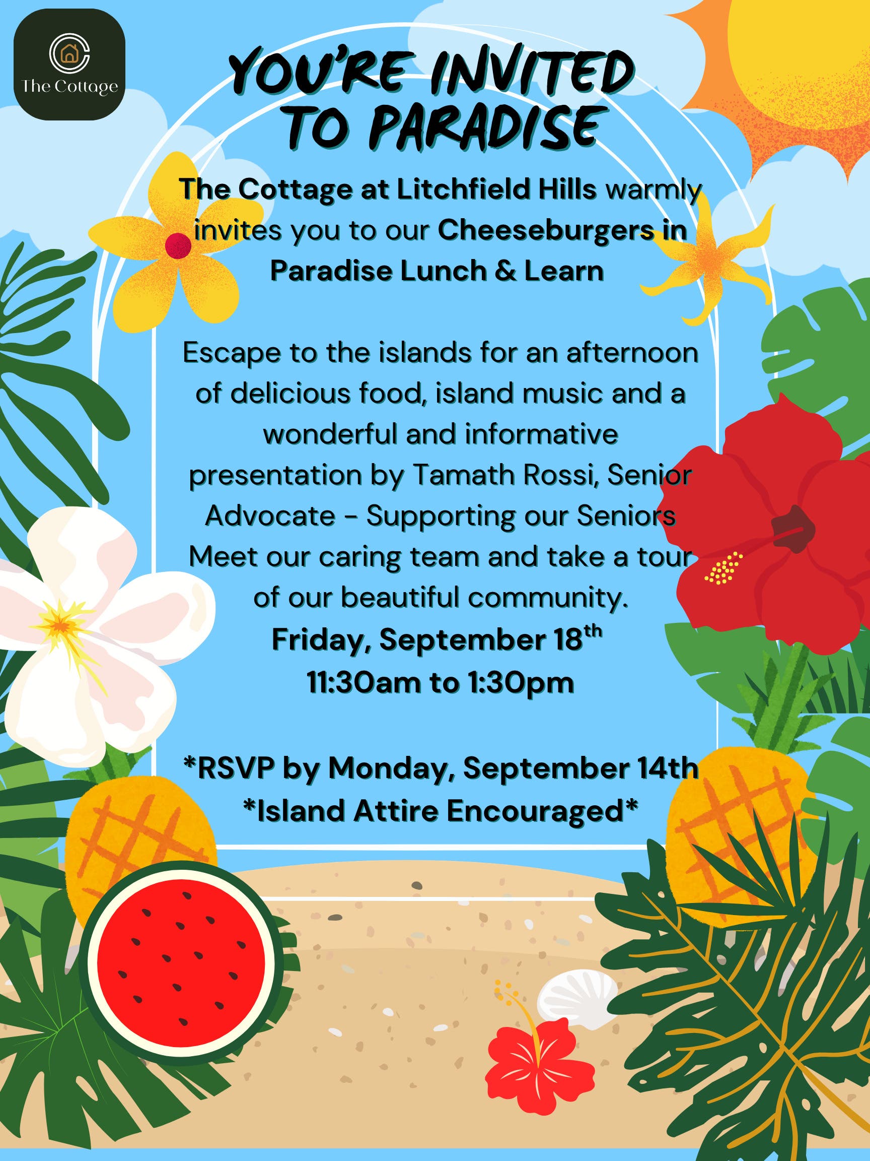 Cheeseburgers in Paradise - Lunch and Learn