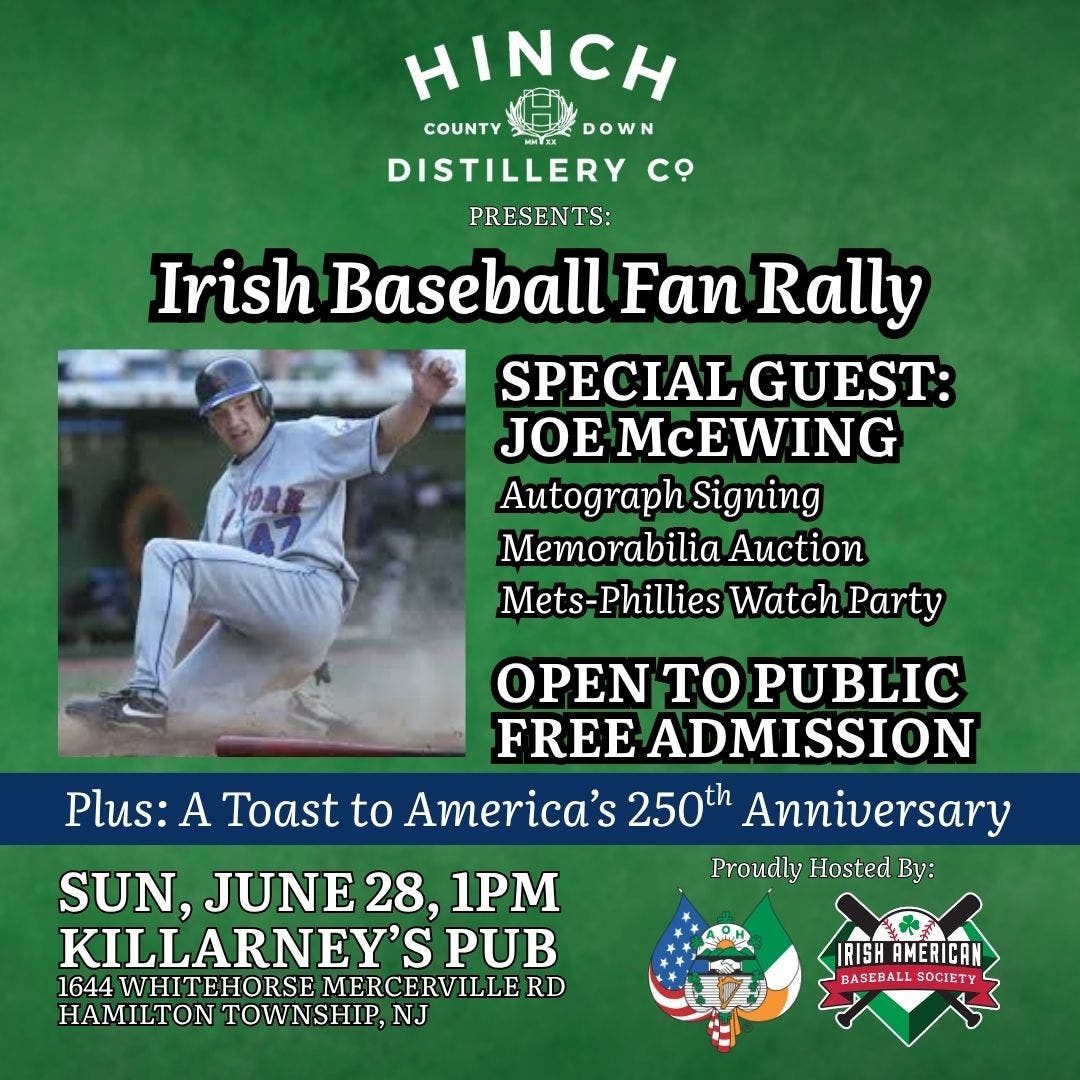Irish Baseball Fan Rally with Joe McEwing