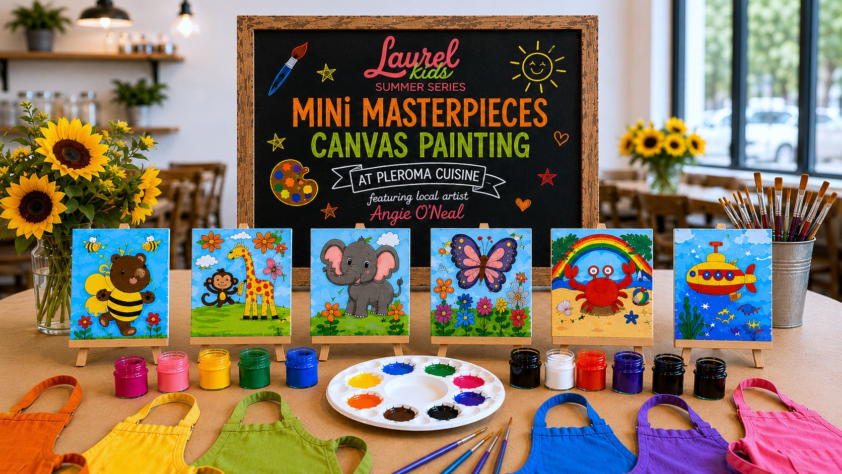 LaurelKids: Mini Masterpieces Canvas Painting