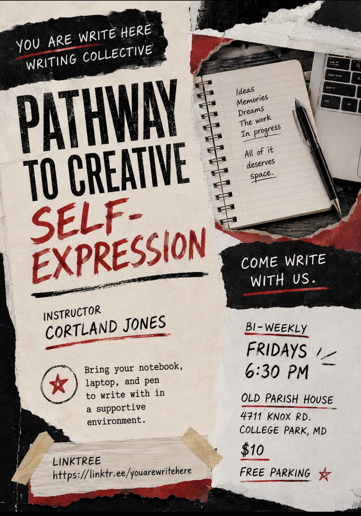Pathway to Creative Self-Expression Writing Session