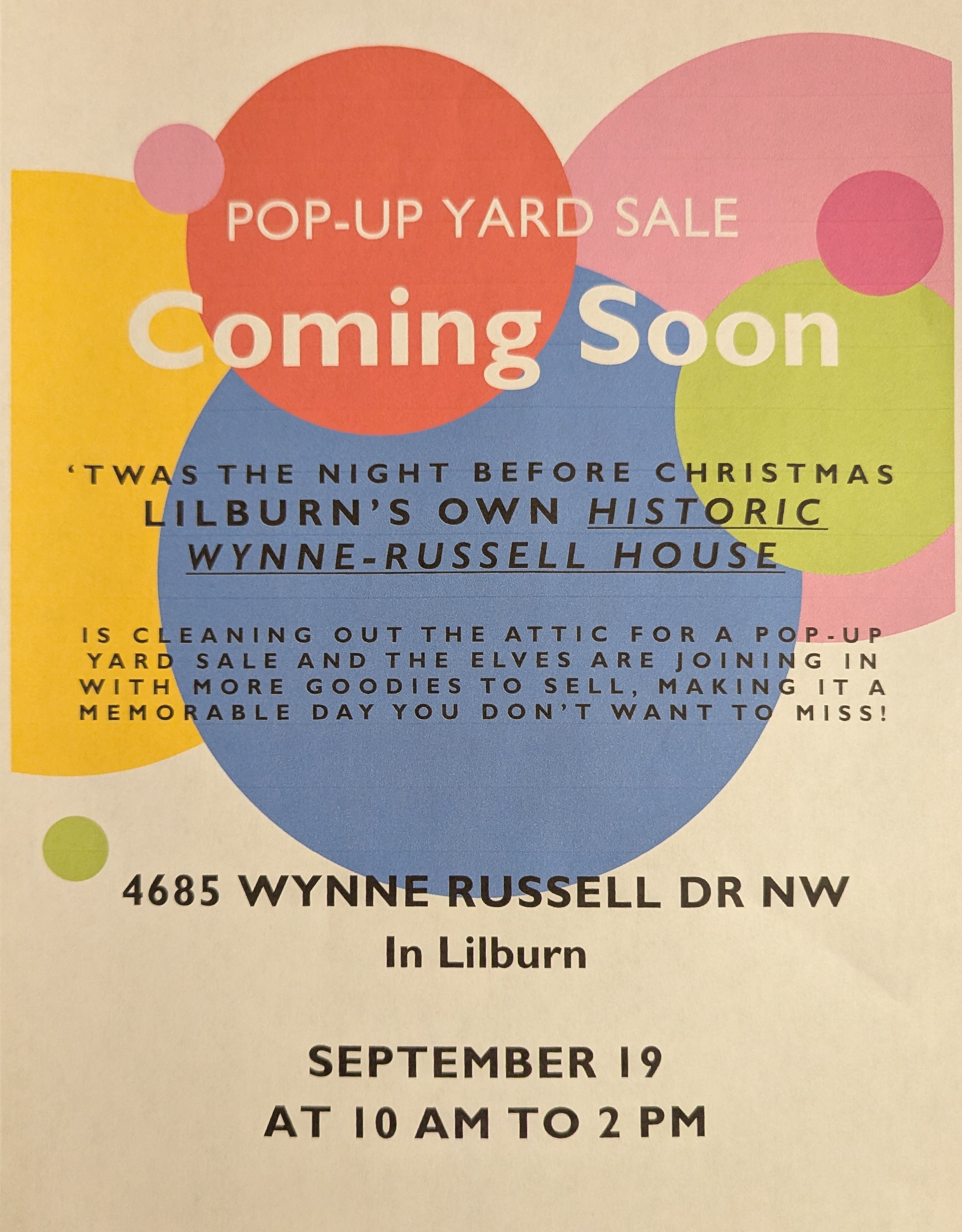 Pop-Up Yard Sale