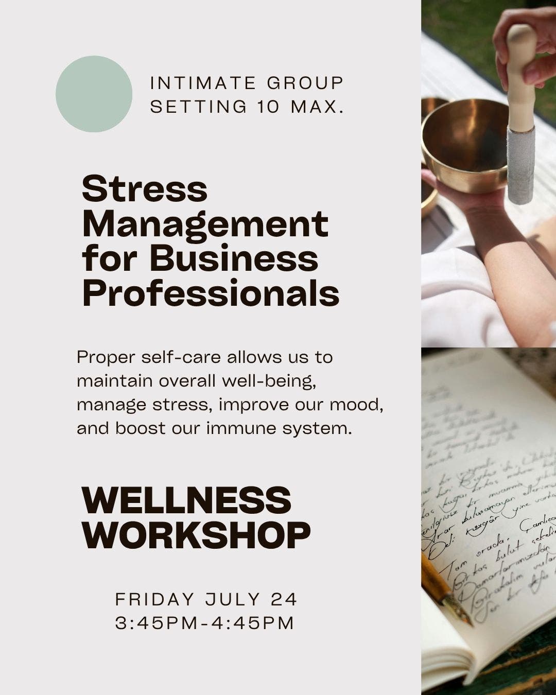 Stress Management Workshop