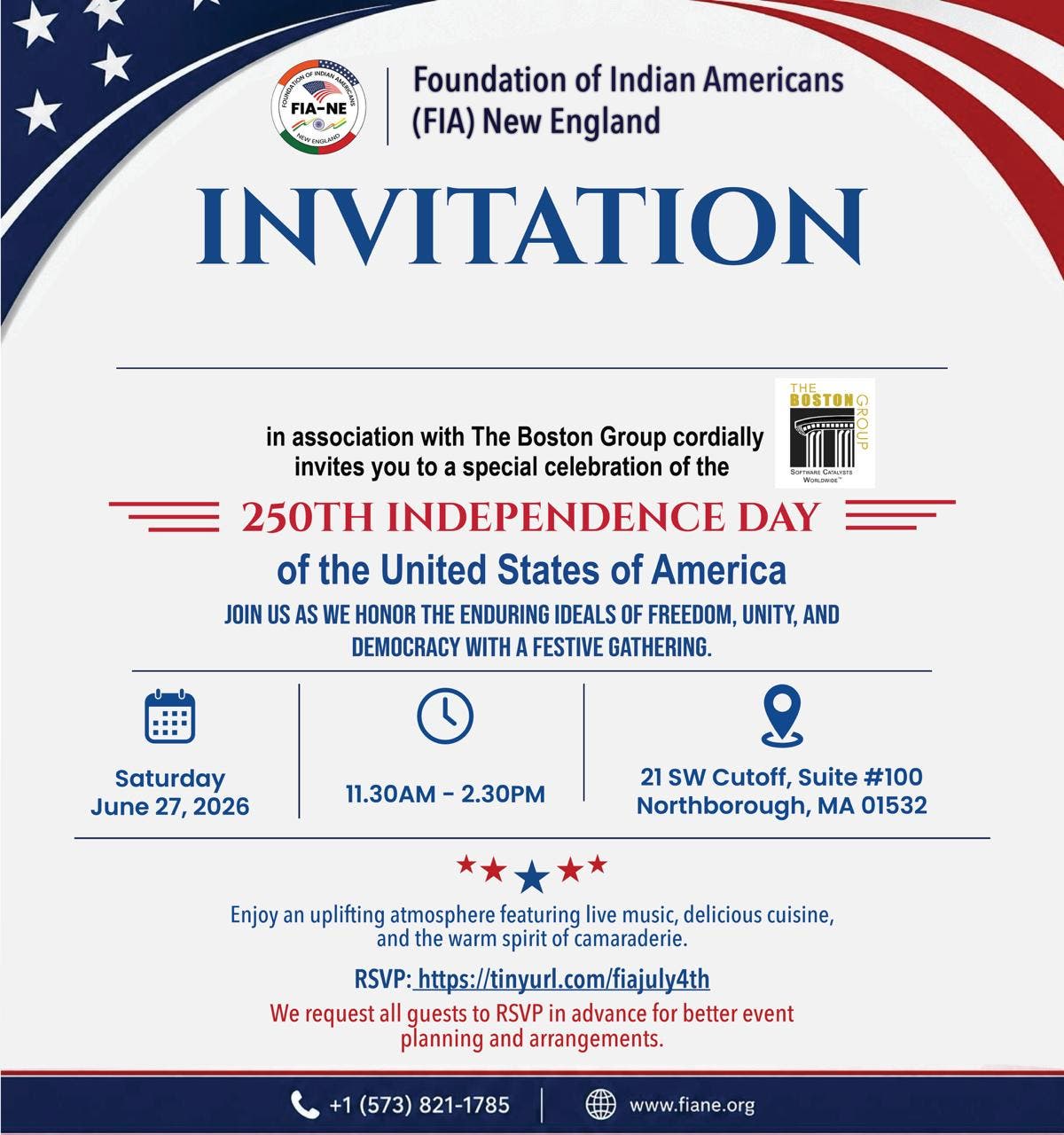 FIA New England to Celebrate America's 250th Independence Day with Community Service, Veteran Recogn