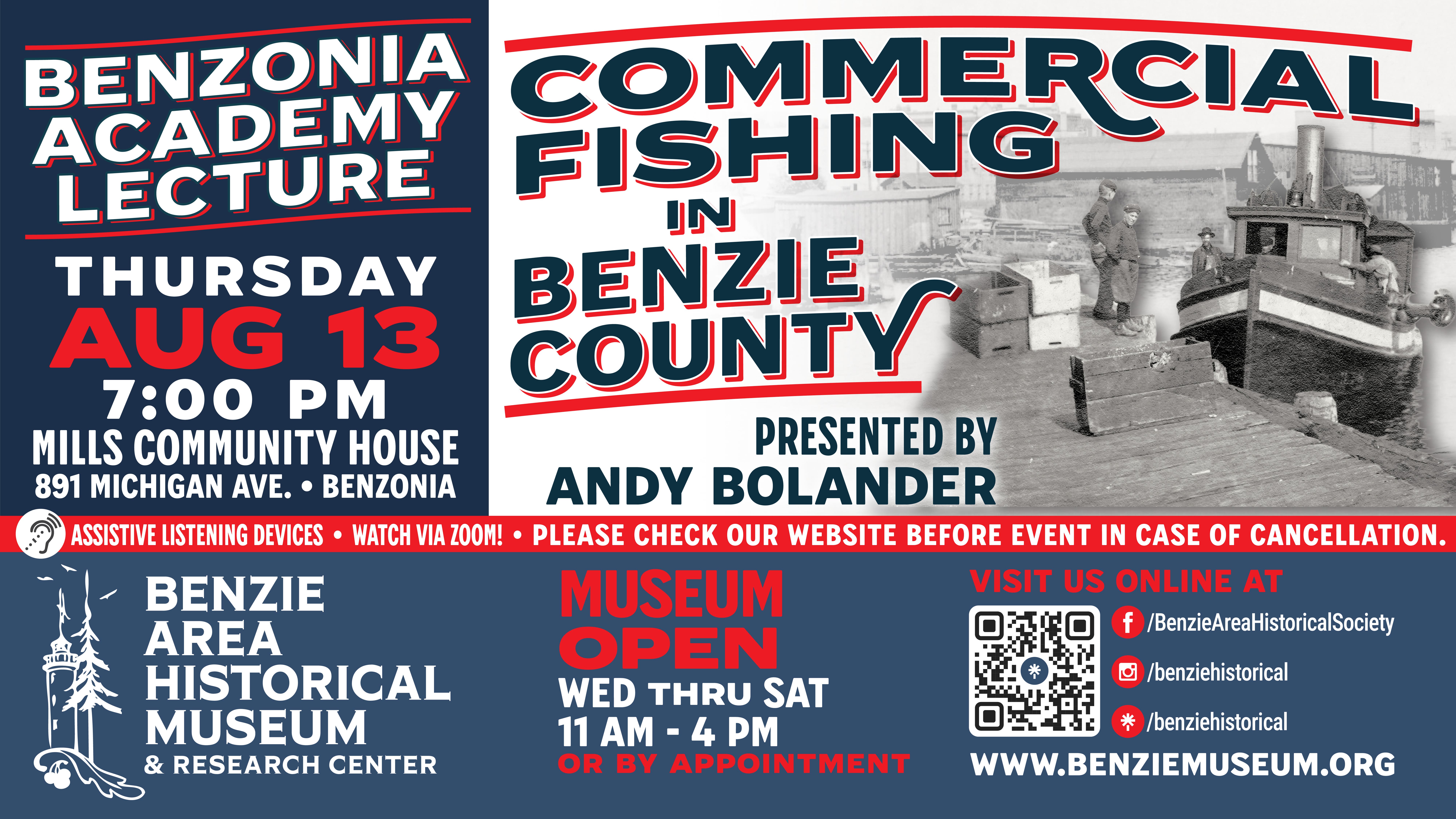Benzonia Academy Lecture Series: Commercial Fishing in Benzie County