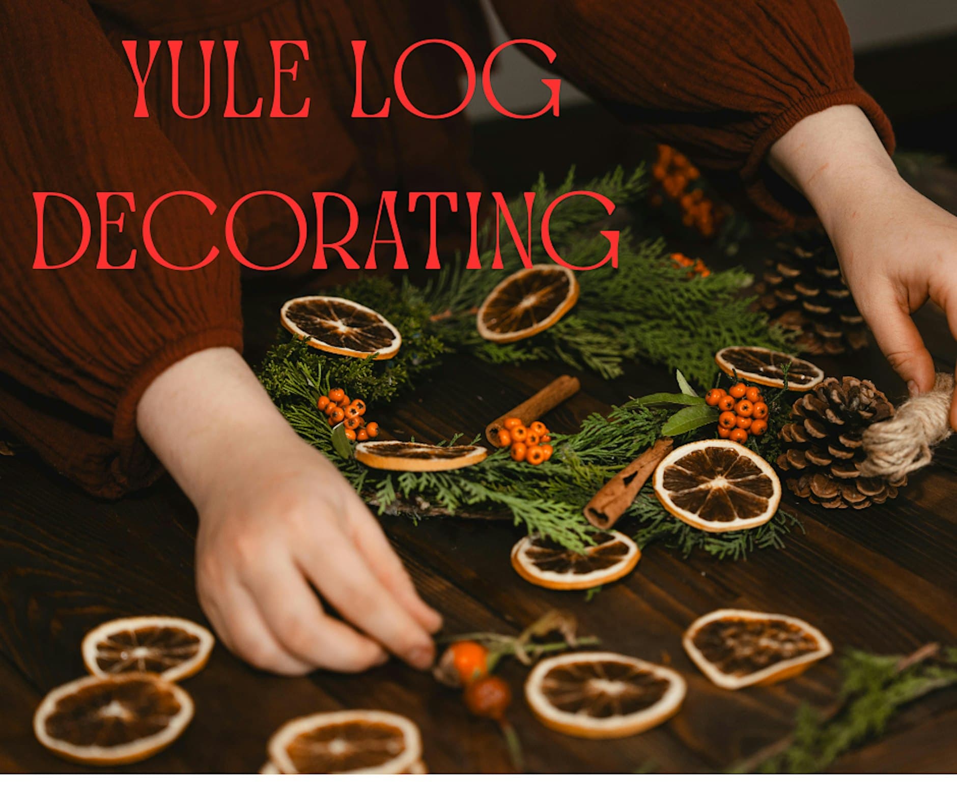 Yule Log Decorating 