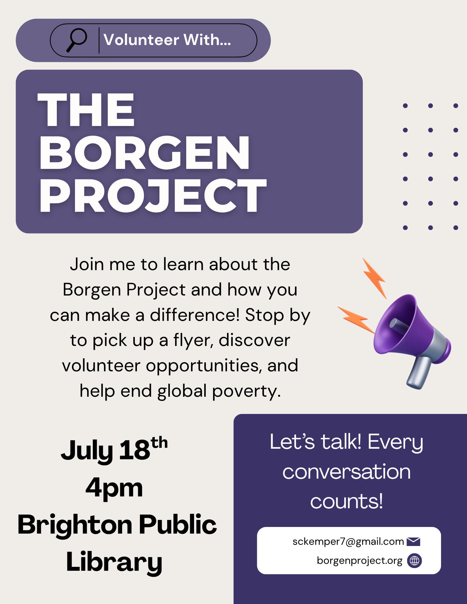 Borgen Project Tabling