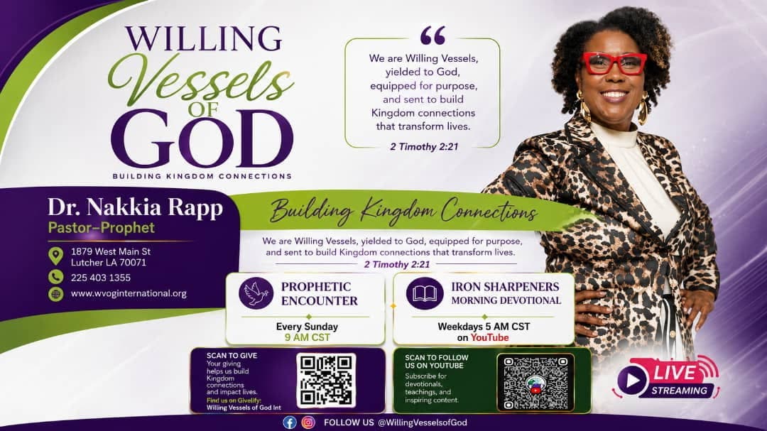Join Us at Willing Vessels of God Fellowship!