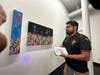 The Committeeof300.com (C300)  connects with the artist, Andrew "Ari" Jurado during Bixby Knolls First Fridays in Long Beach.