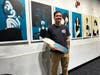 The Committeeof300.com (C300)  connects with the artist, Natarut Hopkins during Bixby Knolls First Fridays in Long Beach.