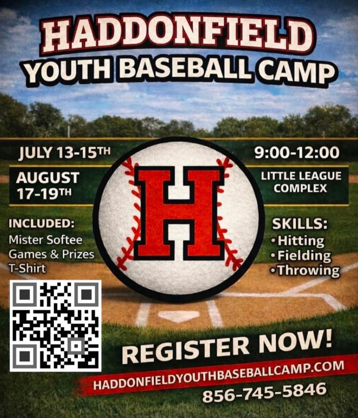 Haddonfield Youth Baseball Camp